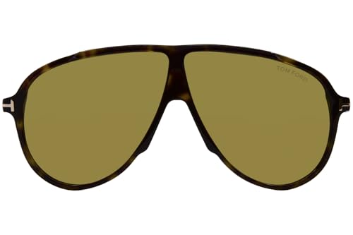 Tom Ford Vladimir FT1211 52N Sunglasses Men's Dark Havana/Green Pilot 65mm2