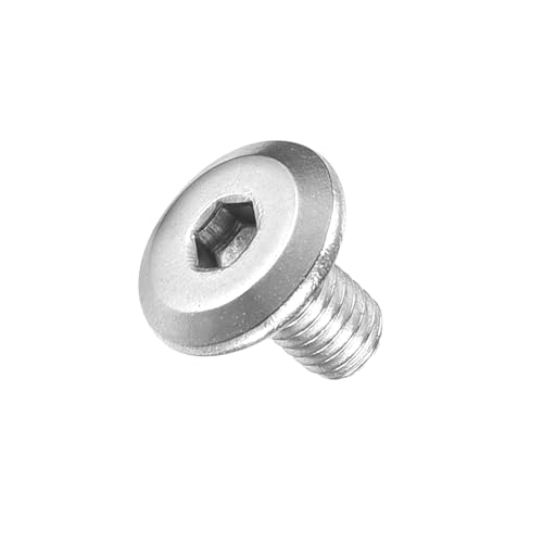 Image of METALLIXITY Flat Head Hex Socket Cap Screws Bolts(M3-0.5x4) 100Pcs, 304 Stainless Steel Hex Socket Furniture Bolts Screws - for Furniture Woodworking Project, Silver Tone