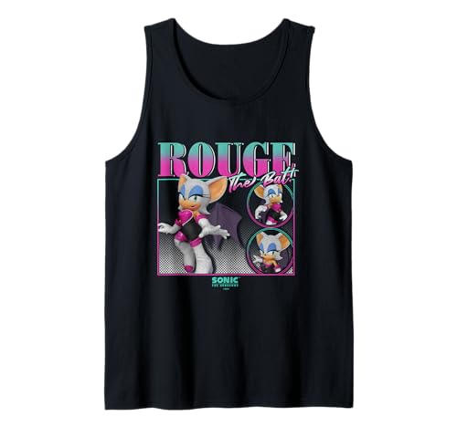 Sonic The Hedgehog Rouge The Bat Vintage Portrait Tank Top