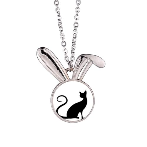Collier chat noir élégant pour parfaire votre tenue bohème chic