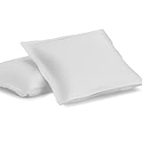 Today's Home Pillow Shams Soft Microfiber Tailored Classic Styling, Standard, White (2 Pack)