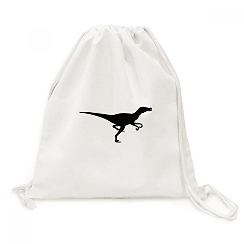 Sac à cordon en toile miniature os de dinosaure voyage et shopping