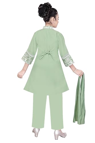 Indian Ethnic Kids Girls Kurta Cord Set Dress, Cotton Silk Fabric, 3 to 9 Years2