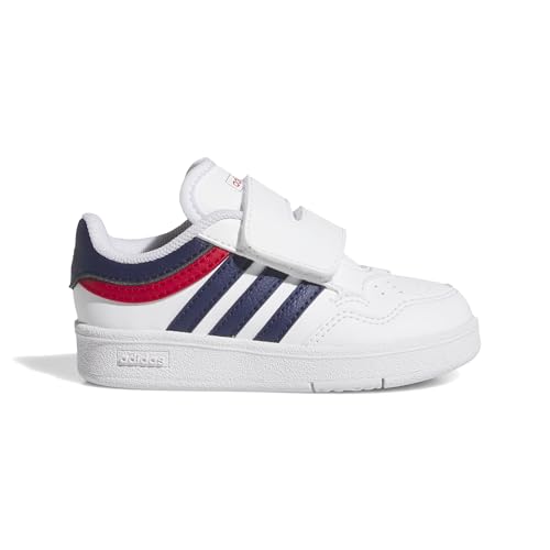 adidas Unisex Baby Hoops 4.0 Shoes Schuhe, FTWR White/Dark Blue/Better Scarlet, 21 EU