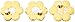 Lucks Dec-Ons Decorations Molded Sugar/Cup-Cake Topper, Bumble Bees Assortment, 1 Inch, 176 Count