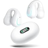 耳を塞がないイヤホン【業界初イヤーカフ イヤホン】イヤホン bluetooth 骨伝導イヤホン の革新 Erssimo イヤホン ワイヤレスイヤホン bluetooth イヤホン ワイヤレス 空気伝導イヤホン オープンイヤー イヤホン 耳に挟むイヤホン ブルートゥースイヤホン 片耳 音漏れ抑制 耳挟み イヤホンマイク Type‐C急速充電 外の音が聞こえるイヤホン ン（押すタイプ） 白
