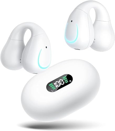 （14:30時点） 耳を塞がないイヤホン【業界初イヤーカフ イヤホン】イヤホン bluetooth 骨伝導イヤホン の革新 Erssimo イヤホン ワイヤレスイヤホン bluetooth イヤホン ワイヤレス 空気伝導イヤホン オープンイヤー イヤホン 耳に挟むイヤホン ブルートゥースイヤホン 片耳 音漏れ抑制 耳挟み イヤホンマイク Type‐C急速充電 外の音が聞こえるイヤホン ン（押すタイプ） 白