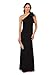 Adrianna Papell Women's Stretch Crepe Long Dress, Black, 16
