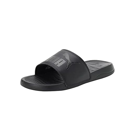 PUMA Unisex Popcat 20 Sandalen zum Reinschlüpfen, Black White, 43 EU