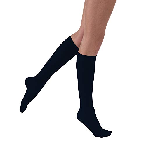 Image of BSN Medical 121511 JOBST Compression Stocking, Knee High, 20-30 mmHG, Closed Toe, X-Large, Midnight Navy