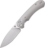 FerraMonster Klappbares Taschenmesser,3.31 M390 Klinge,Erogonomischer Titan Griff,Jagd Überlebensmesser,EDC Messer für Jagd Camping Überleben Outdoor Angeln Wandern (Grau)