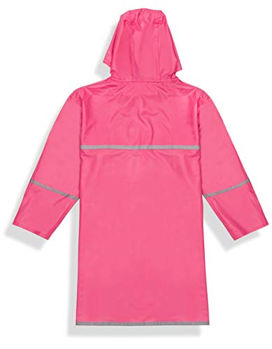 Kids Raincoat for Girls Full Length Waterproof Jacket with Reflectors2