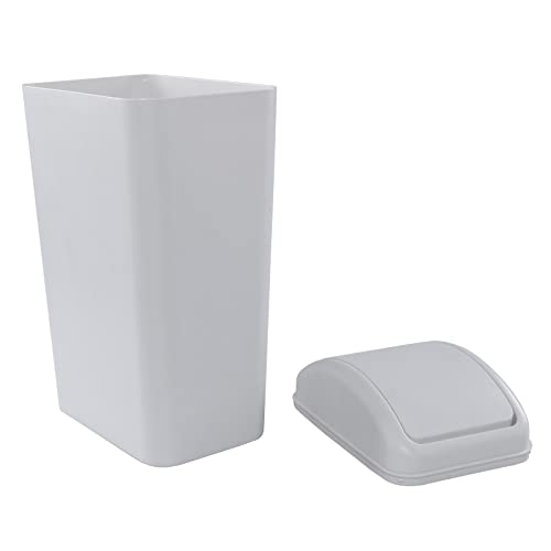 Caneca de Basura Rectangular de 14 Litros Gris miniatura 6