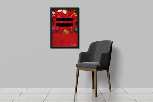 Image of BLINKART ED SHEERAN- = Wall Photo Frames | Wall Art for Bedroom, Living Room, Studio or Office | Album Cover Print with Spotify Song Link QR Code | Gift for Fans - 8x12 In
