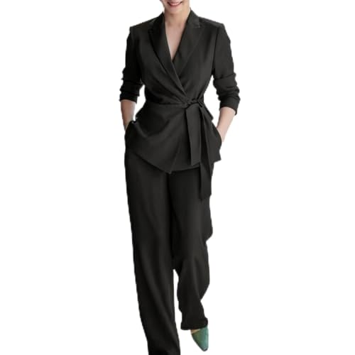 Traje moderno de chaqueta y pantalón para mujer elegante y versátil