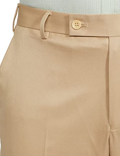 Image of PARK AVENUE Men Men's PLEATLESS Smart FIT Medium Fawn Formal Trouser