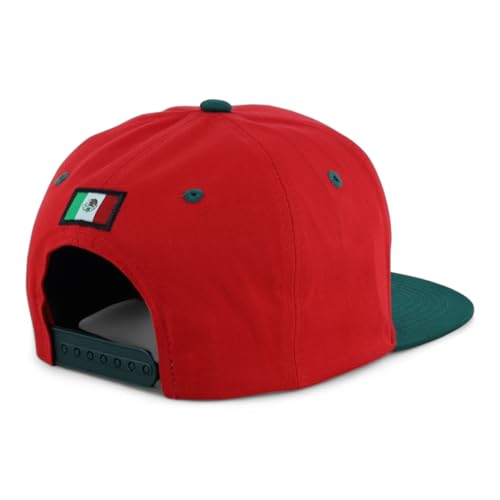 Image of Hecho En Mexico Eagle 3D Embroidered Flat Bill Snapback Cap