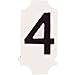 Brady 5010-4, 50104 Gothic Quik-Align, (25 Packs of 10 pcs)