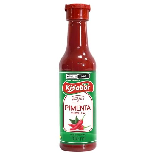 KiSabor, Molho de Pimenta Vermelha, 150 Gramas