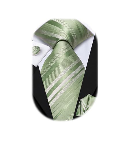 Image of Hi-Tie Men 63inches Tie Set Extra Long Necktie Paisley Tie Pocket Suqare Cufflinks Big and Tall Men Tie
