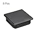 Tool Parts and Accessories 8Pcs 60mmx60mm(2.36inch) Plastic Tubing Plug Square Post End Caps Black (#CN-140824-00877)