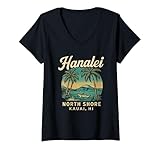 Photo Gallery donna camicia retrò hanalei north shore vintage hawaii surf hawaiian maglietta con collo a v Photo Gallery donna camicia retrò hanalei north shore vintage hawaii surf hawaiian maglietta con collo a v