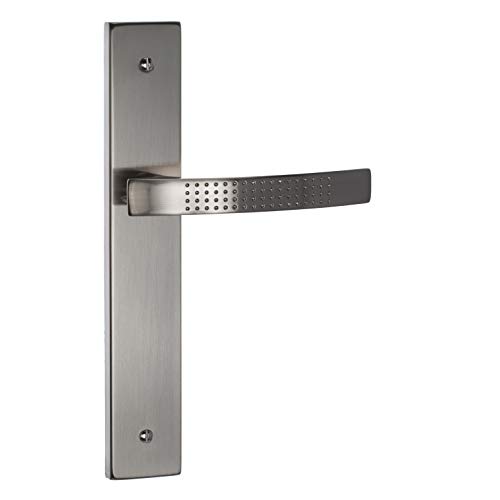 Ensemble Poignée de porte elona nickel mat Sans Trou
