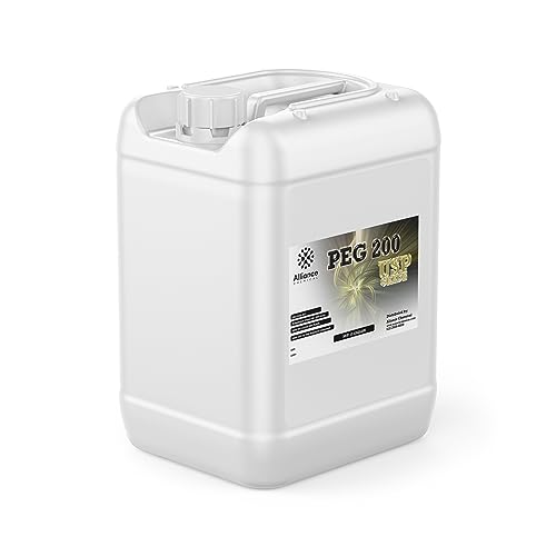 Polyethylene Glycol 200 (PEG 200) - 5 Gallon Pail - Ideal for Industrial use, Formulation of adhesives, and as a Base for lubricants and Cutting fluids.