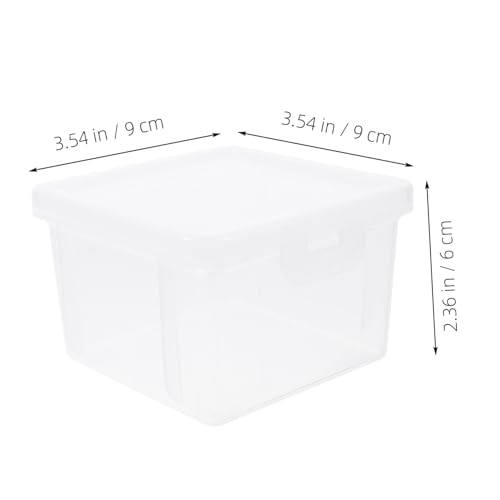 Caja plástica para monedas, 2 piezas transparente miniatura 2