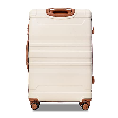 Clearance Luggage Hardside Lightweight Suitcase Sets - Expandable ABS Hardshell 3pcs with New Model Spinner Wheels Suitcase & TSA Lock3