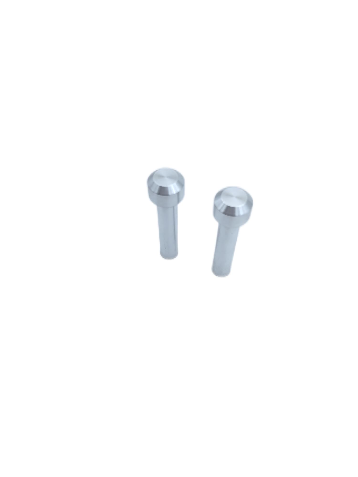 Pair Of Ribbed Chrome Door Lock Knobs - OE Style Replacement For 1968-1977 Car Models - View #10