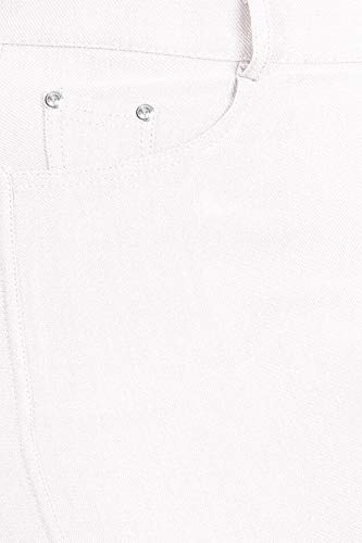 Women's Plus Size Stretch Casual Basic Pockets Button Solid Leggings Denim Jeans Pants4