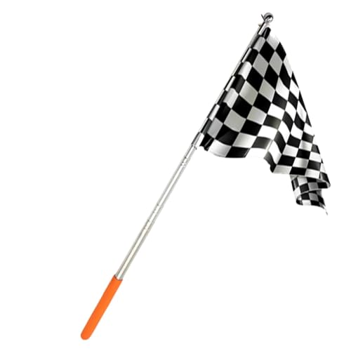 VENCENTE Tour Guide Flag,Stainless Steel Portable Staff Banner Flag | Ergonomic Handle, Extendable Flagpole, Lightweight for Horse Training, Tour Guide