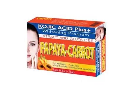 precious skin Papaya-Carrot Gluta Soap Extract and Gluta C&E -135g