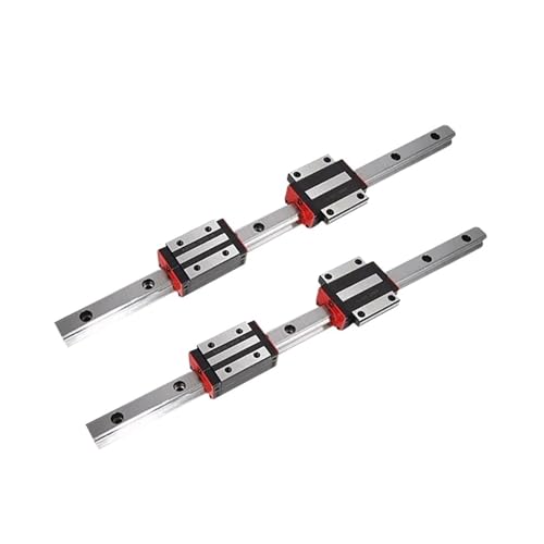 Linear Rail, Linear Sliding Gide Linear Guide 2PC HGR25 Length 150-1150mm 4PC HGH25CA Slider(400mm)