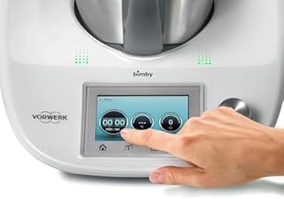 VORWERK BIMBY TM5 Rigenerato come Nuovo – Robot da Cucina Multifunzione con Touchscreen a Colori, Modalità Guidata e Manuale, Bilancia Integrata, Motore 500W e Boccale 2L – Garanzia e Assistenza