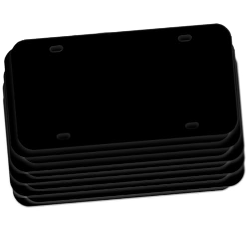 Paquete de 10 placas negras para bricolaje de 12x6 pulgadas miniatura 1