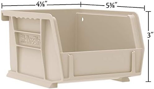 8212 Six Pack of 30210 Plastic Storage Stacking AkroBins for Craft and Hardware, Red