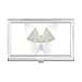 White Butterfly Abstract Origami Pattern Business Card Holder Case Pocket Box Wallet