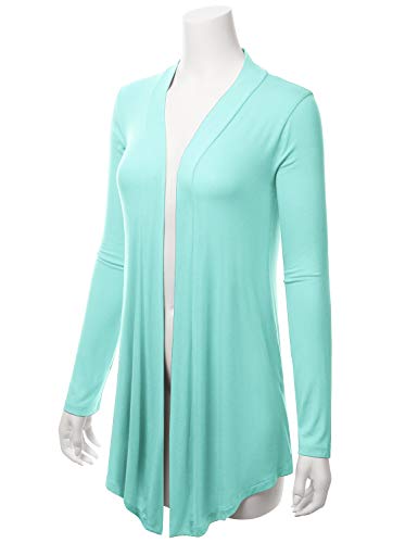 Image of LALABEE Women's Draped Open-Front Long Sleeve Light Weight Cardigan (S~3XL)