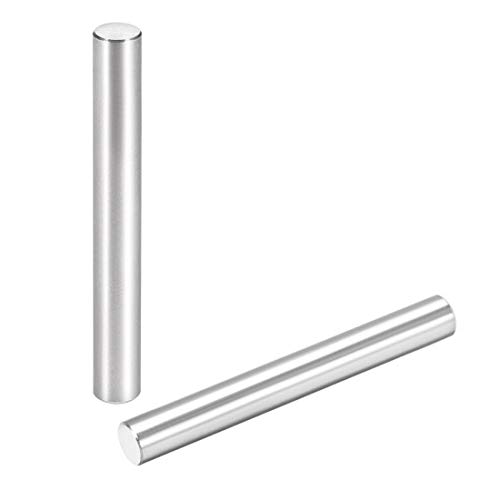 sourcing map 15Pcs 6mm X 50mm Dowel Pin 304 Stainless Steel Cylindrical Shelf Support Pin Fasten Elements Silver Tone