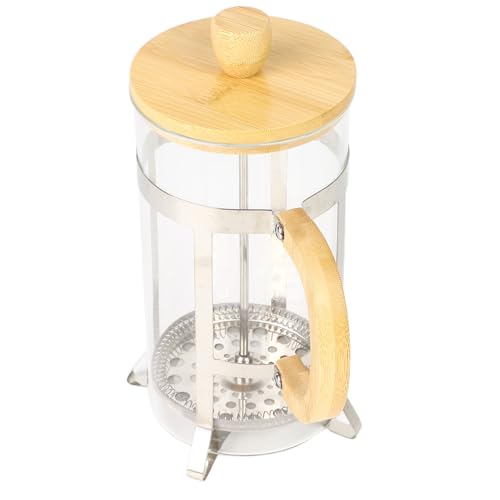 EMUKOEP Olla de Prensa Francesa, Cafetera Profesional de Vidrio de Borosilicato Resistente Al Calor para el Hogar, 1000ml