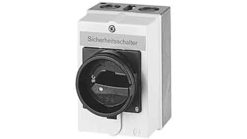 Eaton 207348 Hauptschalter, 3-polig + 1 Schließer + 1 Öffner, 63 A, not-aus-Funktion, abschließbar in 0-Stellung, Aufbau