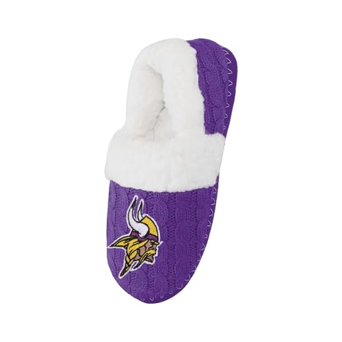 Image of FOCO Womens NFL Team Color Moccasin Slippers | Casual Slippers