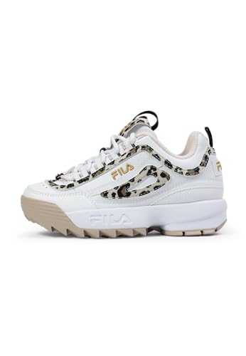 Fila Disruptor P Teens - Zapatillas Deportivas para Adolescentes, Color Blanco Oxford, Talla 37 EU, White Oxford Tan, 37 EU
