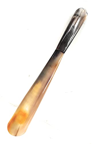 Aladean Long Handle Shoe Horn Handmade Real Horn 15" | Boot Jacks Genuine Natural Long Shoe Horn Gift Idea For Tall Men Pregnancy Women, Senior, Elderly Gifts, Kids (15 Inch) #TOP1