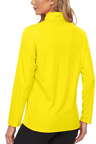 Smeng Womens Sun Protection Shirts Lightweight Hoodies For Women Camping Essentials Hiking Gear Under Armour Shirts Women Long Sleeve Athletic Tops For Women Yellow Xl #TOP3