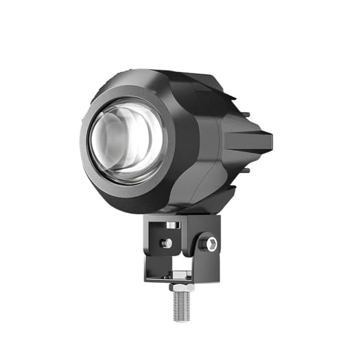Projecteur de moto LED longue portée blanc et jaune avec faisceau haut et bas