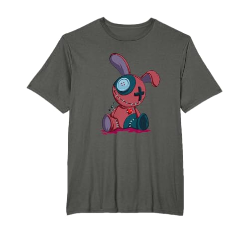 Bambola voodoo con camicia gotica pastello Halloween raccapricciante bambola strega Maglietta