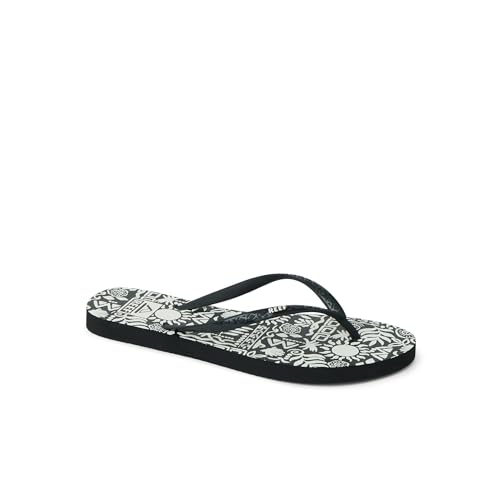 REEF Womens Sandals, Seaside Prints, Black/Vintage Tropic, 6 by REEF - Image 5